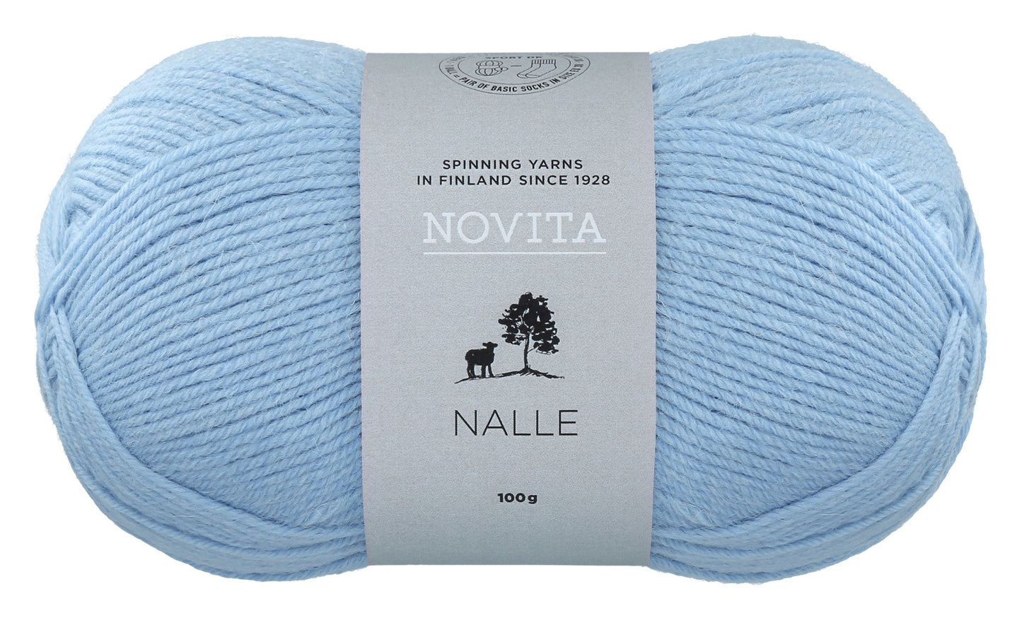 Novita Nalle sokkengaren in stream - Frisse blauwe kleur voor natuurlijke projecten