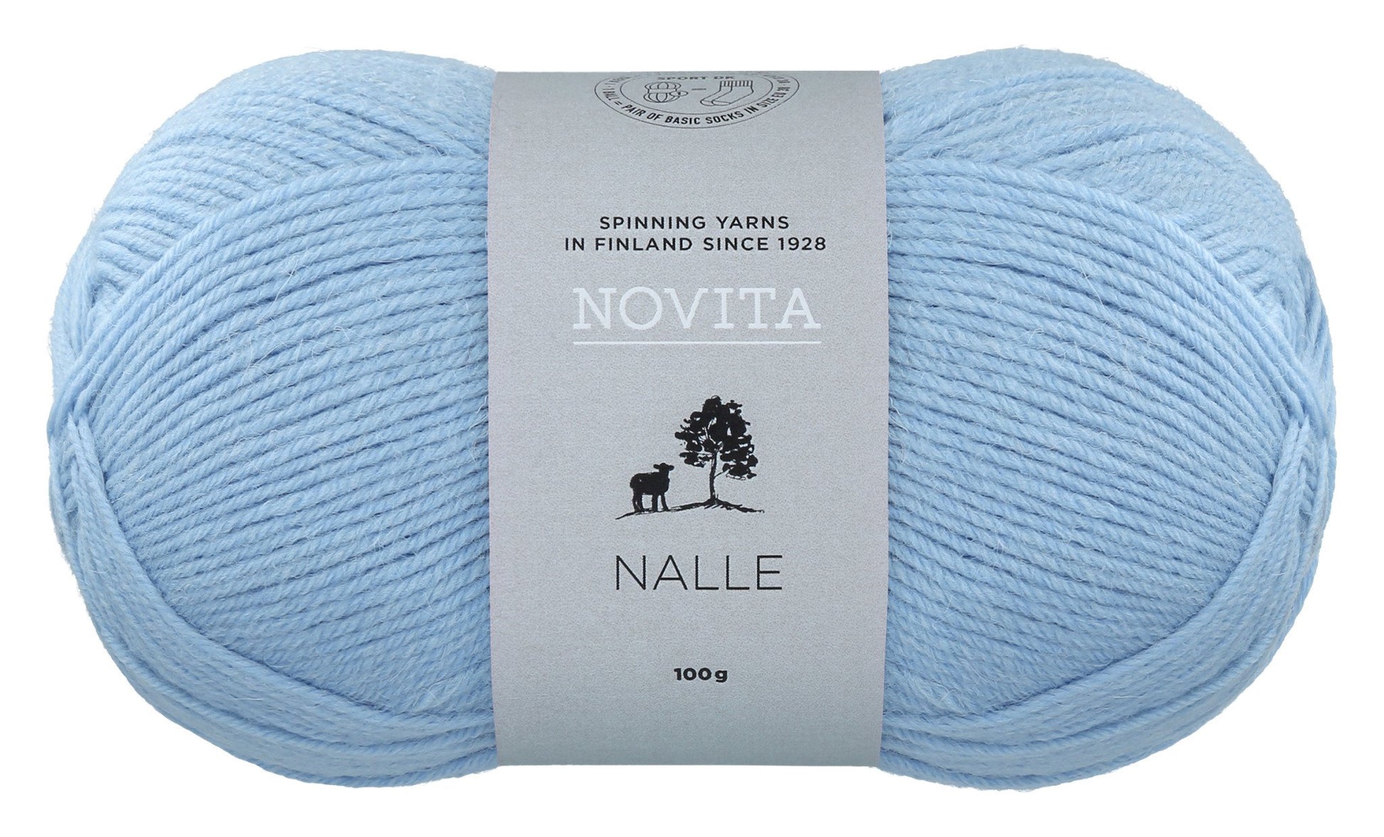 Novita Nalle sokkengaren in stream - Frisse blauwe kleur voor natuurlijke projecten