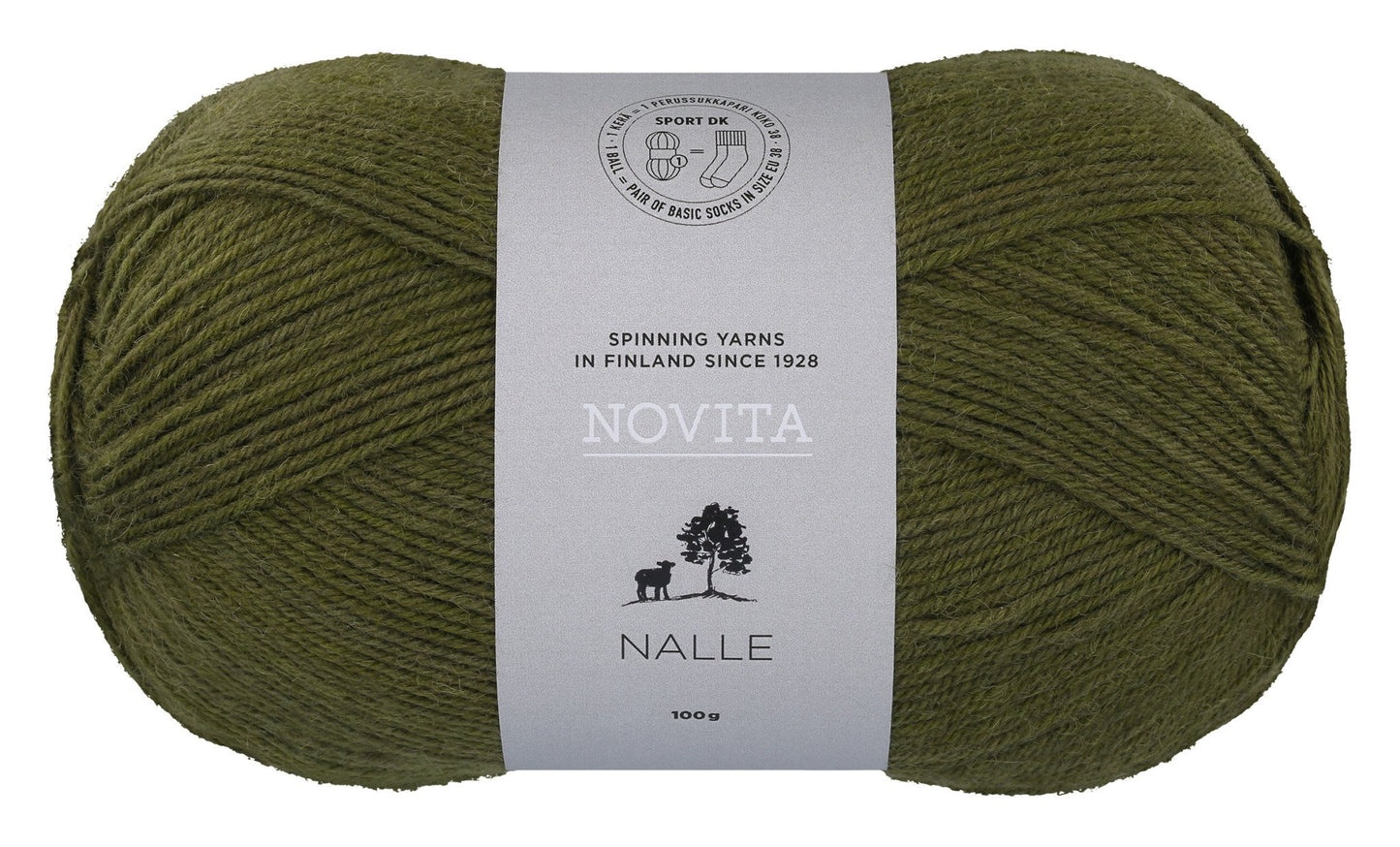 Novita Nalle sokkengaren in nature - Warme bruine kleur voor herfstprojecten