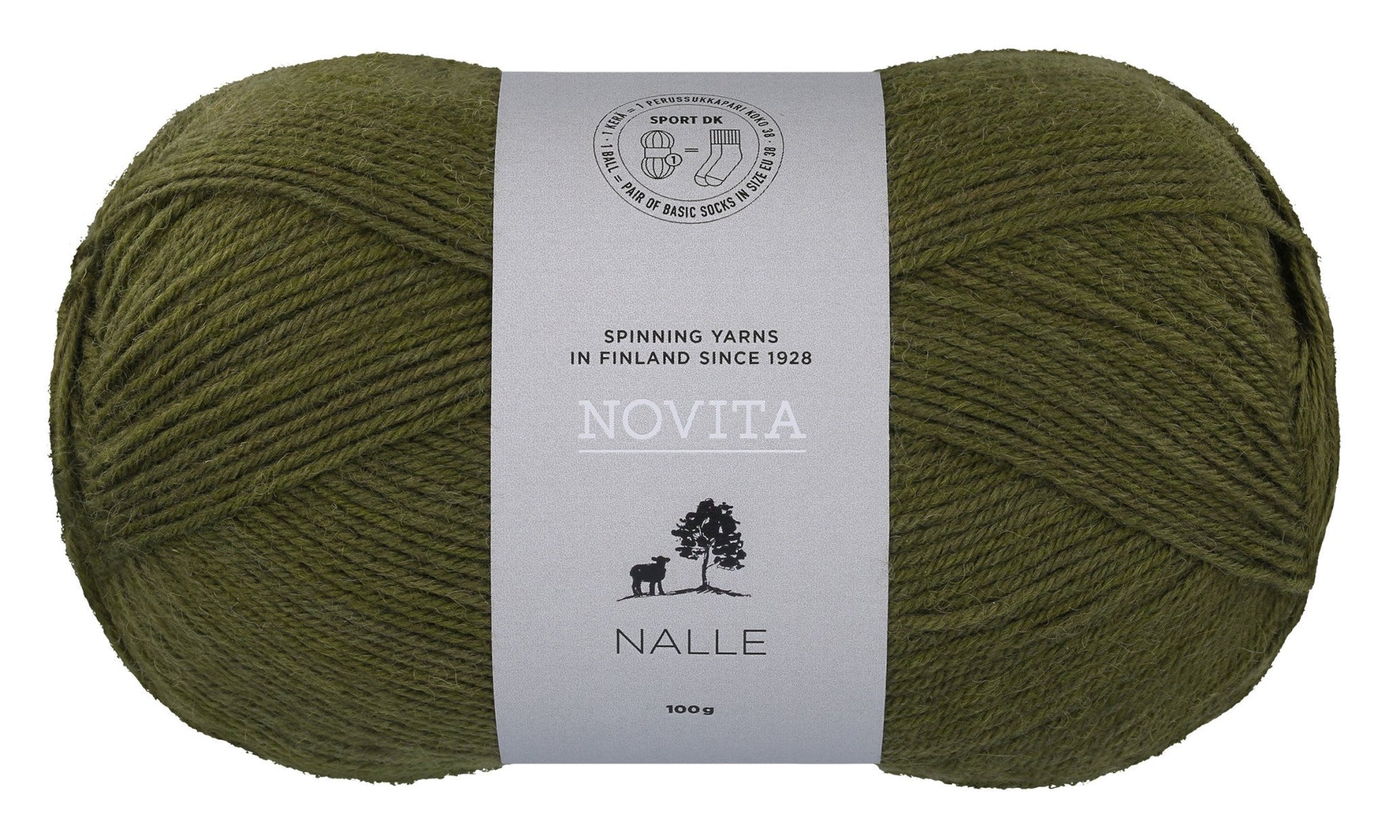 Novita Nalle sokkengaren in nature - Warme bruine kleur voor herfstprojecten