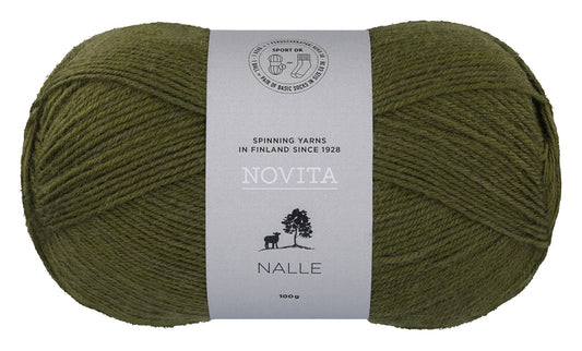 Novita Nalle sokkengaren in nature - Warme bruine kleur voor herfstprojecten
