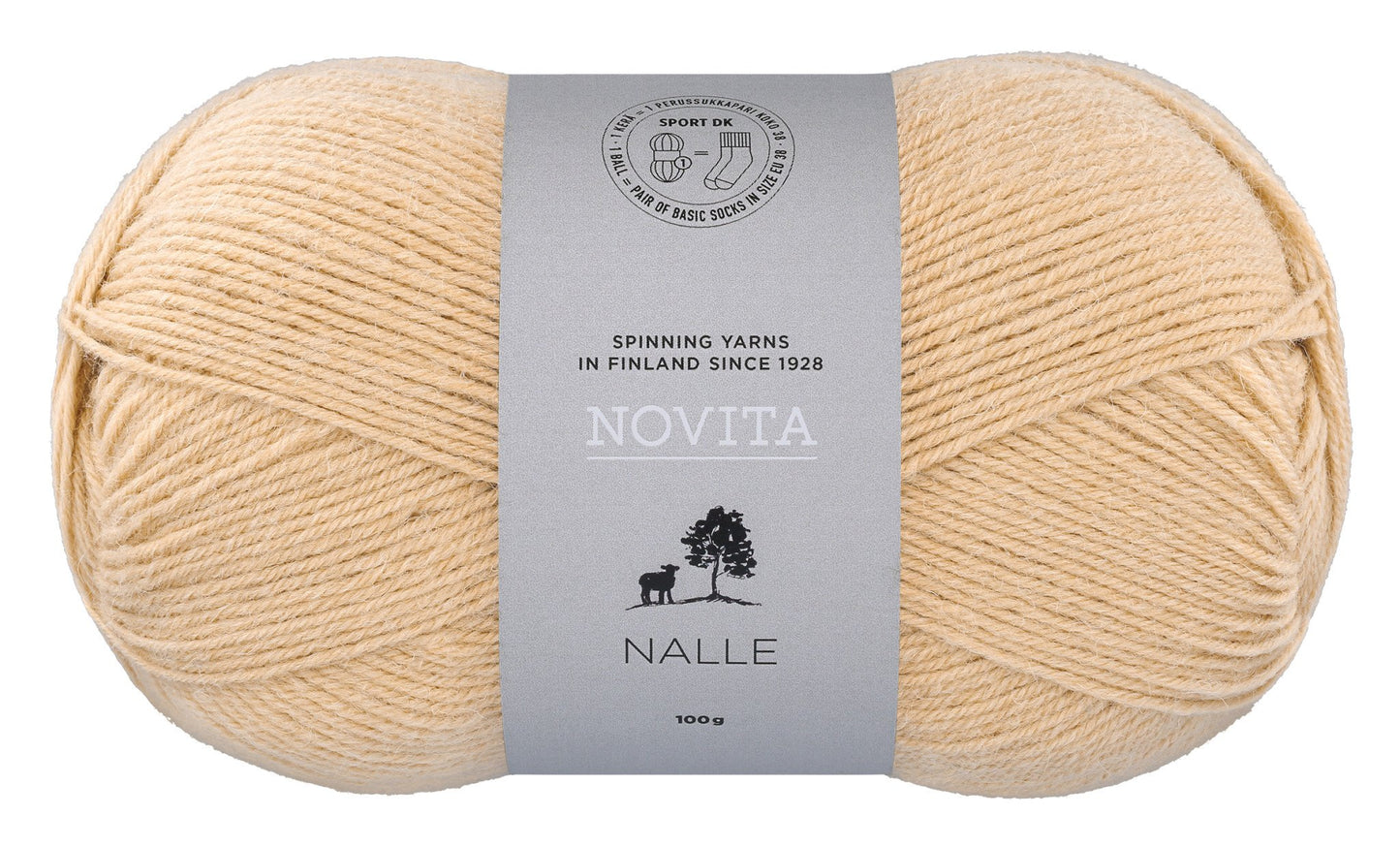 Novita Nalle sokkengaren in sahara - Zandkleur voor zomerprojecten