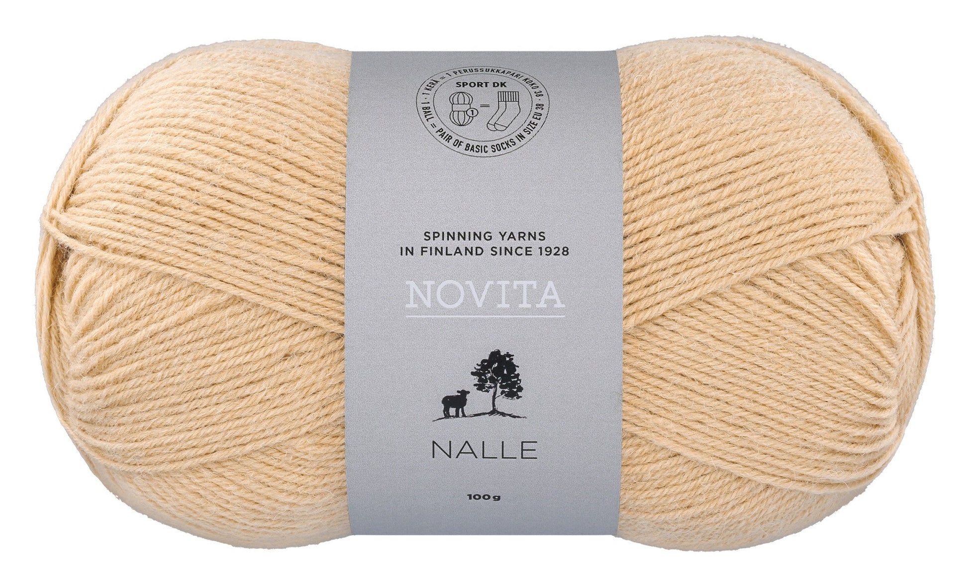 Novita Nalle sokkengaren in sahara - Zandkleur voor zomerprojecten