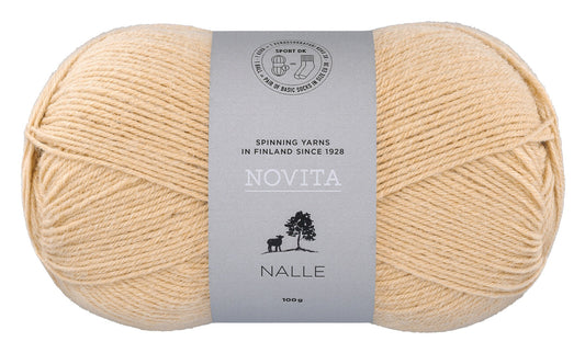 Novita Nalle sokkengaren in sahara - Zandkleur voor zomerprojecten