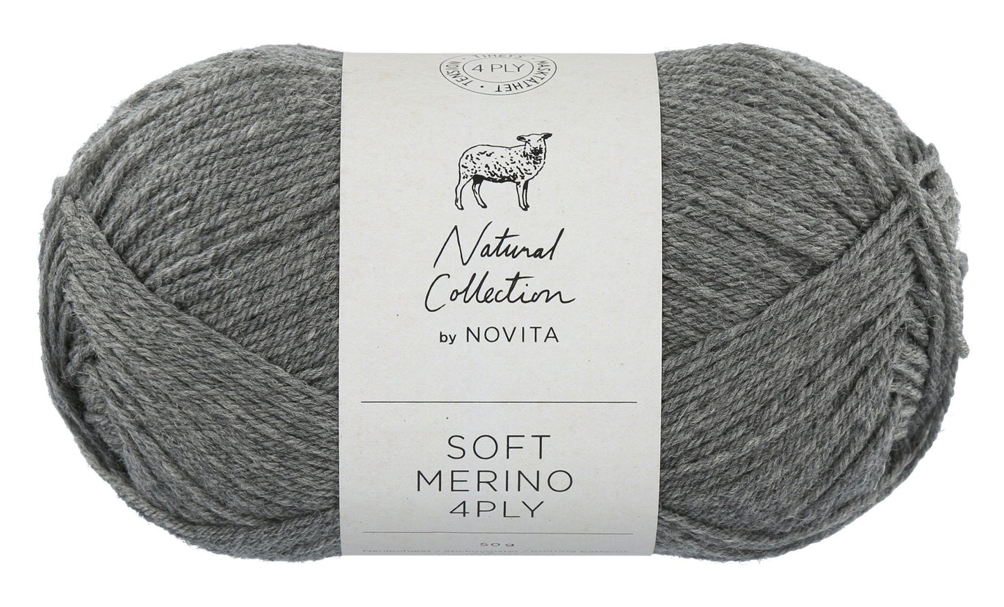 Novita Soft Merino 4-ply in stone - luxe zachte wol voor delicate projecten