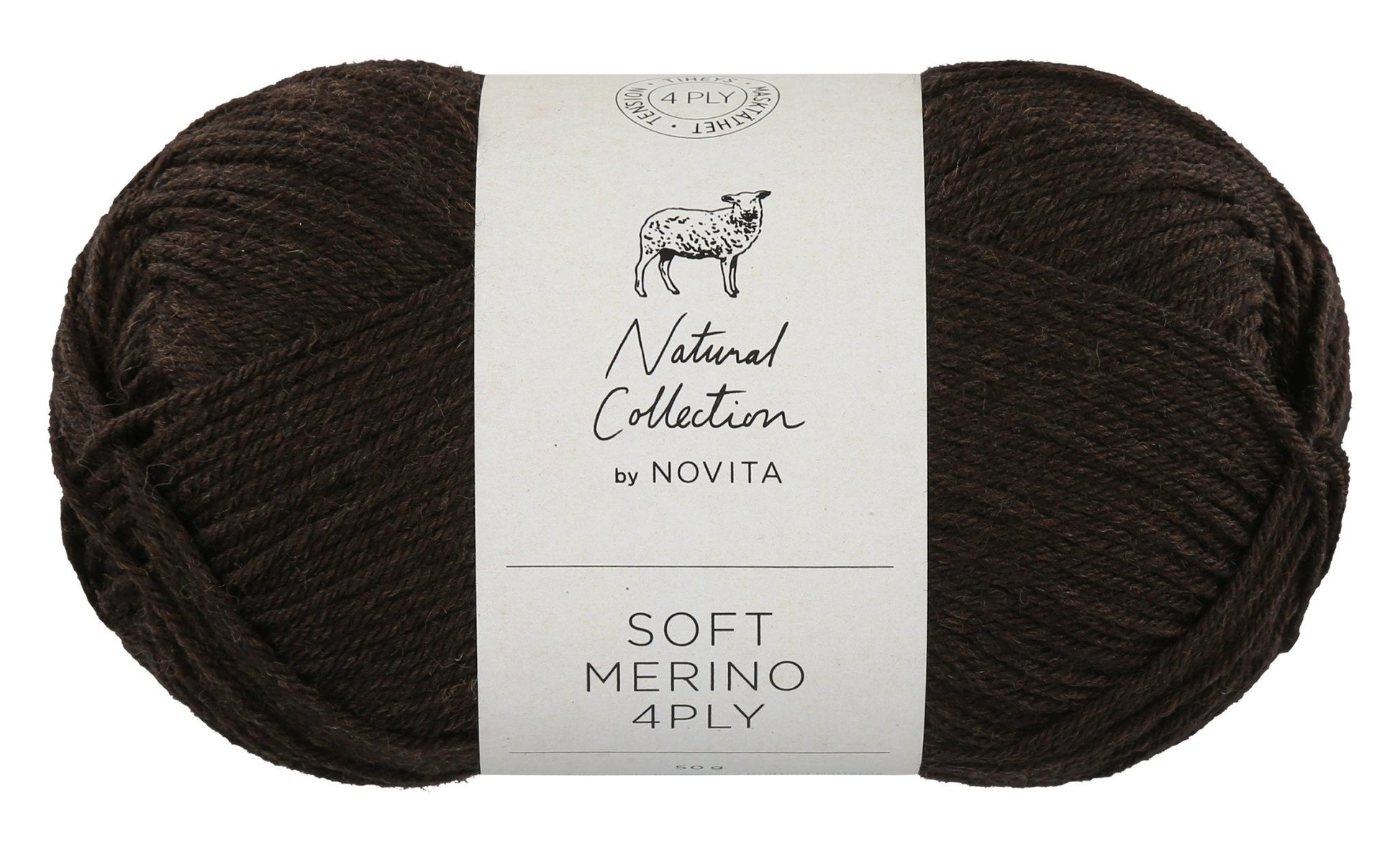 Novita Soft Merino 4-ply in false morel - luxe zachte wol voor delicate projecten