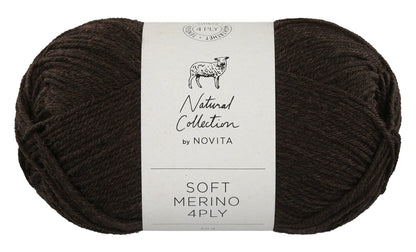 Novita Soft Merino 4-ply in false morel - luxe zachte wol voor delicate projecten