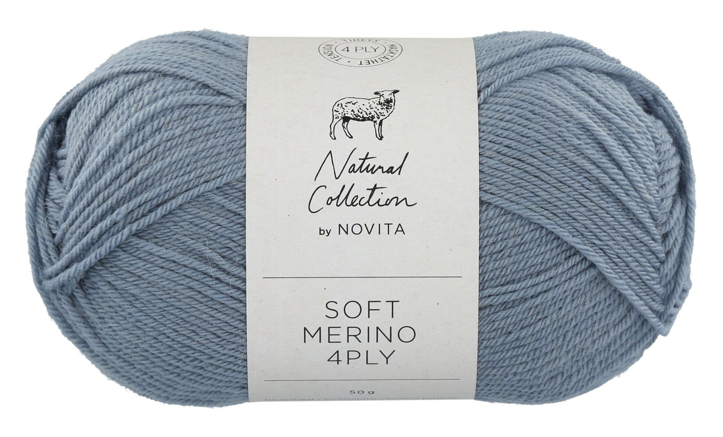 Novita Soft Merino 4-ply in water - luxe merinowol voor delicate accessoires