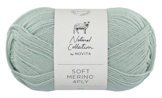 Novita Soft Merino 4-ply in cabbage white butterfly - duurzaam en veilig garen