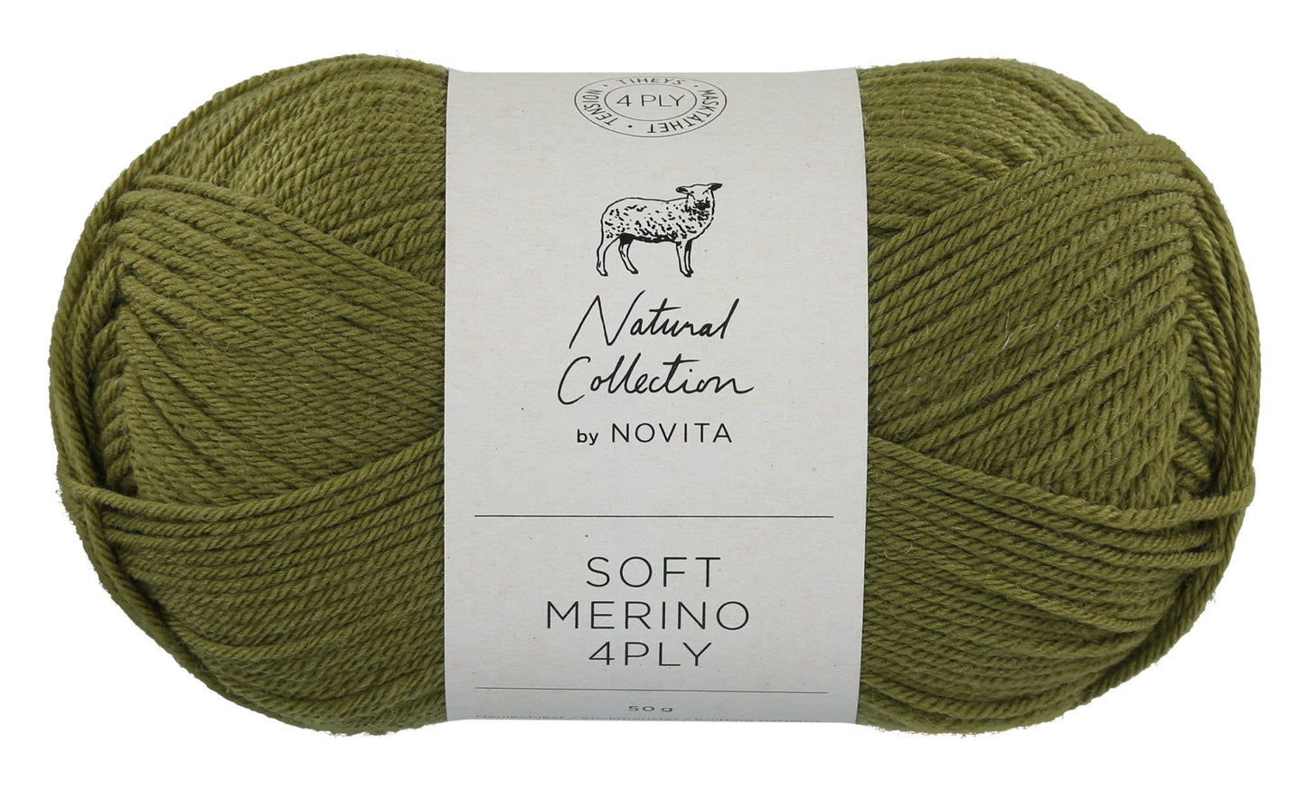 Novita Soft Merino 4-ply in moss - perfect voor brei- en haakprojecten