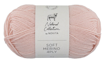 Novita Soft Merino 4-ply in ballerina - perfect voor brei- en haakprojecten