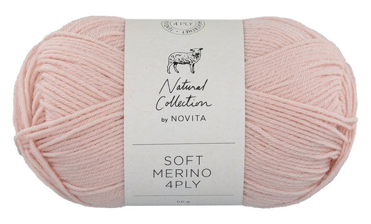 Novita Soft Merino 4-ply in ballerina - perfect voor brei- en haakprojecten