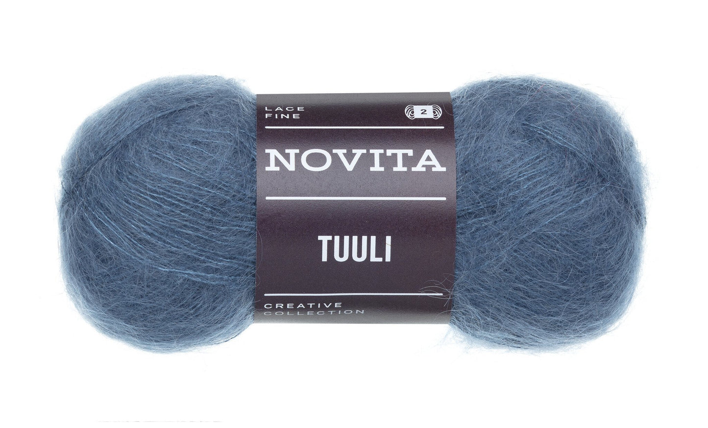 Novita Tuuli breigaren in water - luxe mohair voor ajourwerk