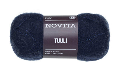 Novita Tuuli breigaren in evening star - luxe mohair voor sjaals en dekens