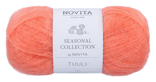 Novita Tuuli breigaren in solarwind - perfect voor fijne breiwerk
