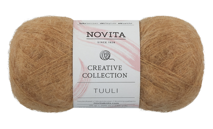 Novita Tuuli breigaren in meteorite - luxe mohair voor ajourwerk