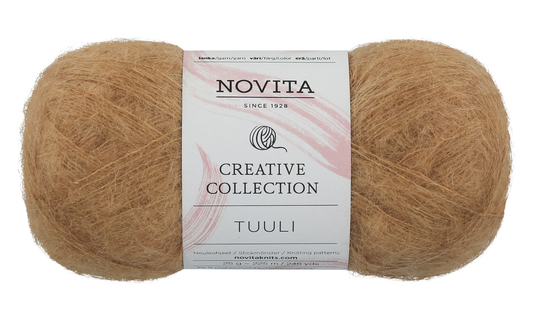 Novita Tuuli breigaren in meteorite - luxe mohair voor ajourwerk