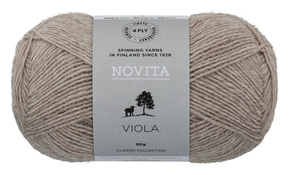 Novita Viola sokkenwol in sand - stevige wol voor sokken en kleding