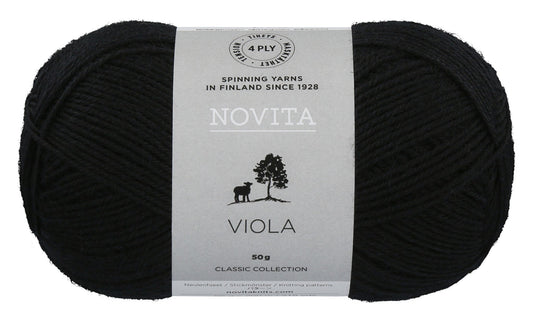 Novita Viola sokkenwol in black - veelzijdige wol voor kleurrijke creaties