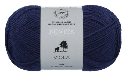 Novita Viola sokkenwol in navy - veelzijdige wol voor diverse projecten