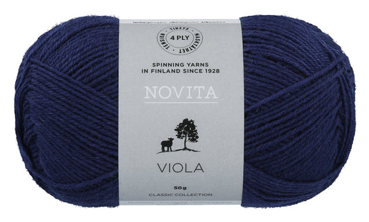 Novita Viola sokkenwol in navy - veelzijdige wol voor diverse projecten