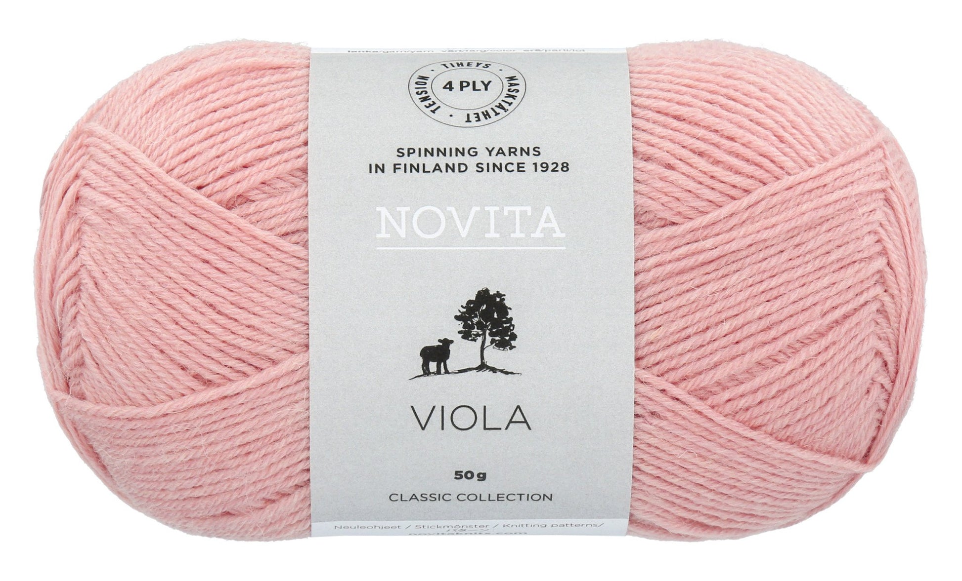 Novita Viola sokkenwol in milkweed - stevige wol voor sokken en kleding