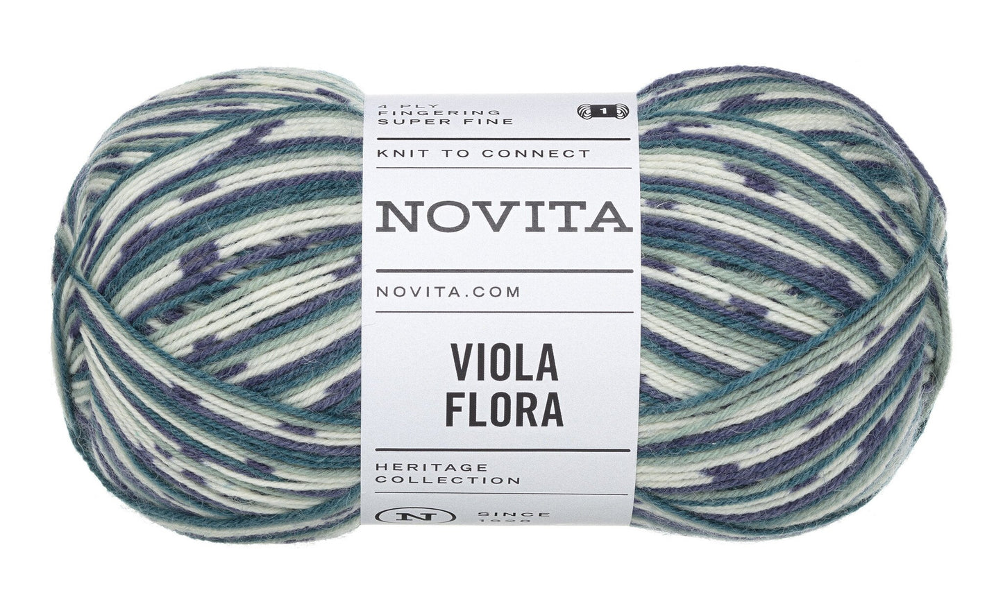 Novita Viola Flora sokkengaren in water lily - kleurrijk garen met kleurverloop