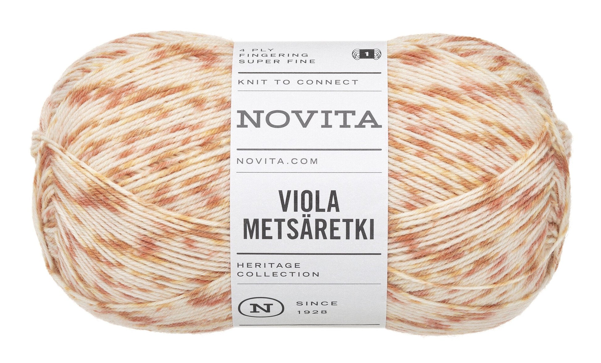 Novita Viola Metsäretki sokkengaren in autumn forest – 80% wol, 20% polyamide