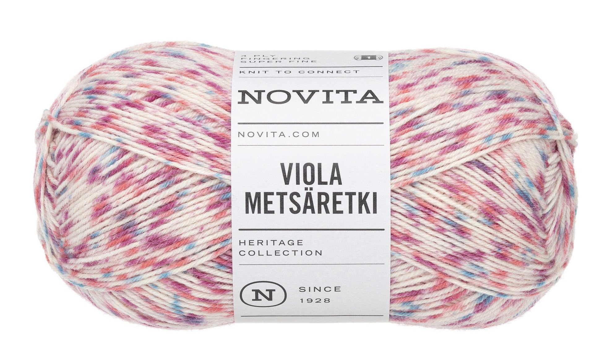 Novita Viola Metsäretki sokkengaren in blueberry forest – 80% wol, 20% polyamide