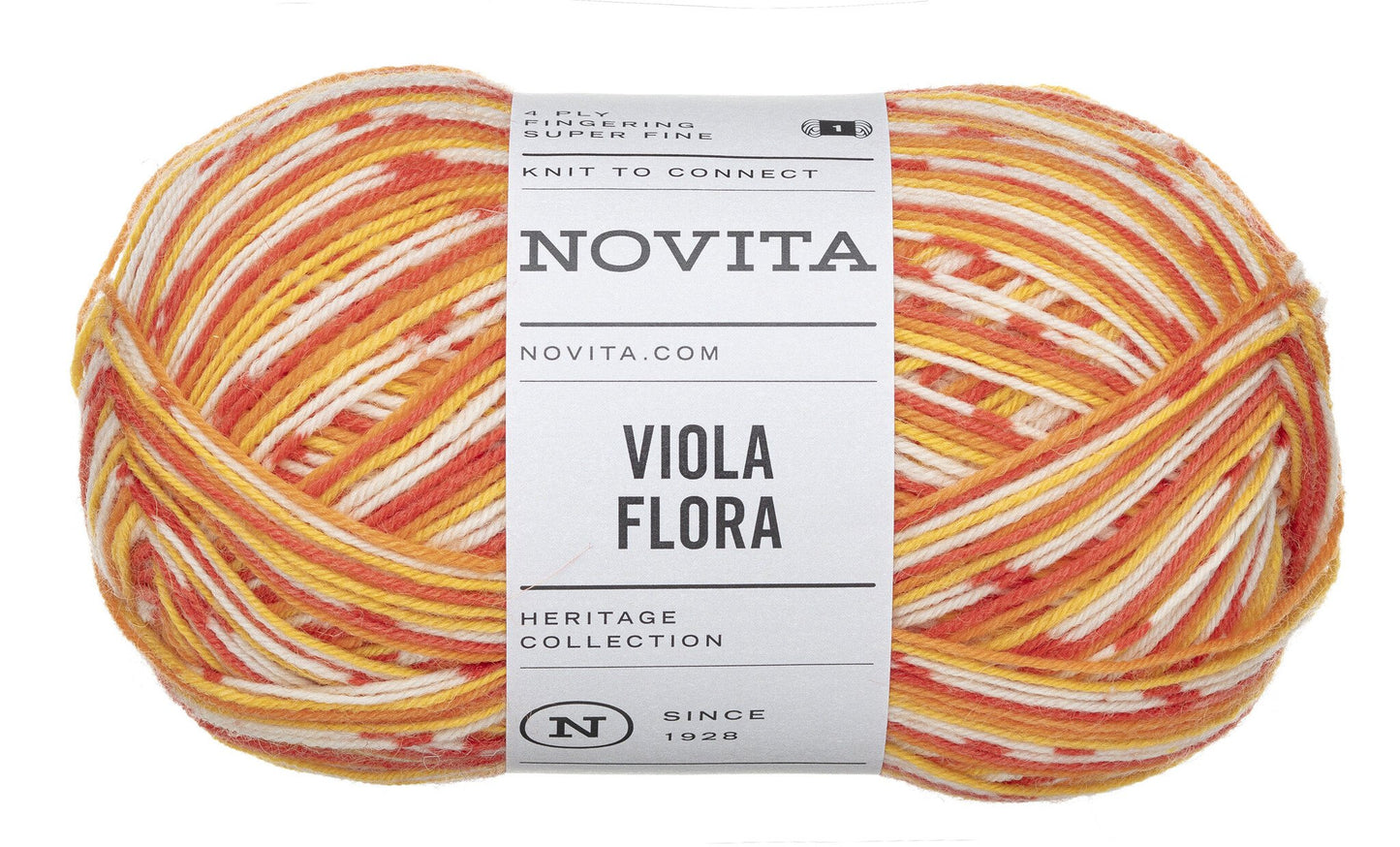 Novita Viola Flora sokkengaren in marigold - perfect voor accessoires