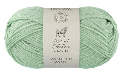 Novita Wonder Wool DK in Jade 50gr. - Zacht en duurzaam 100% wolgaren voor breien en haken