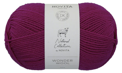 Novita Wonder Wool DK in Carnation 100gr. - Zacht en duurzaam 100% wolgaren voor breien en haken