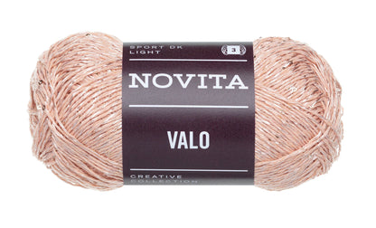 Novita Valo breigaren in timeless - glanzend garen met pailletten voor elegante accessoires