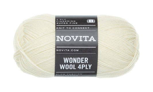 Novita Wonder Wool 4-ply in semolina porridge - 100% wol voor fijn breien en haken