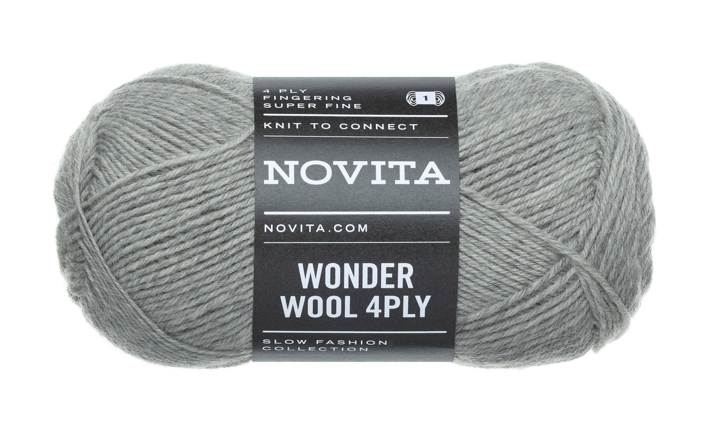 Novita Wonder Wool 4-ply in fog - machinewasbaar op 40 graden voor praktische projecten