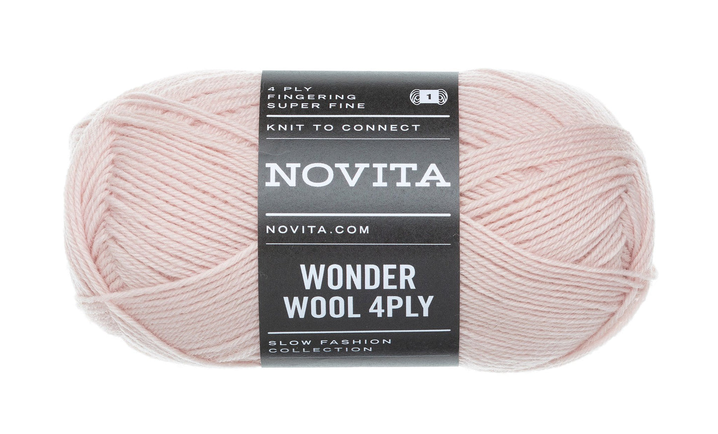 Novita Wonder Wool 4-ply in ballerina - looplengte van 200 meter per 50 gram bol