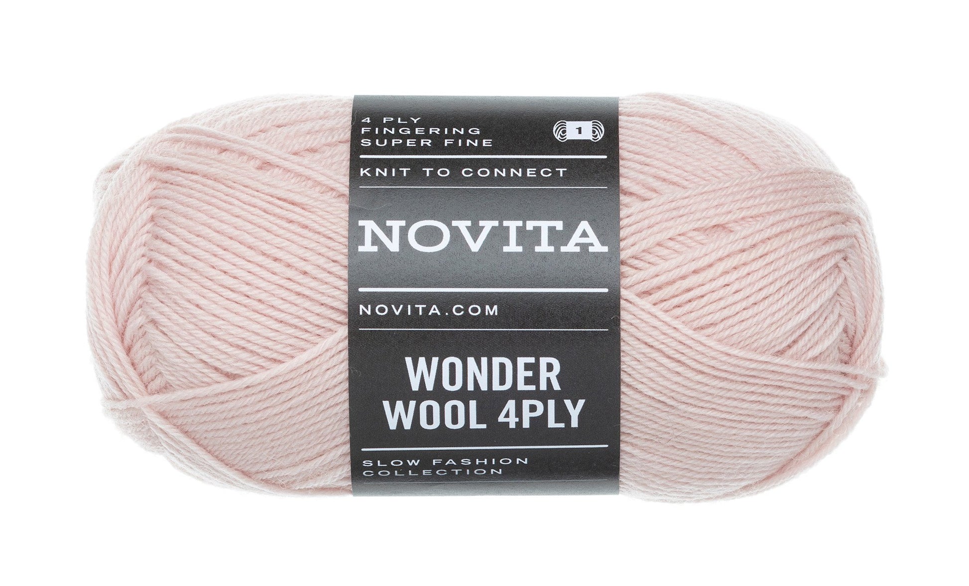 Novita Wonder Wool 4-ply in ballerina - looplengte van 200 meter per 50 gram bol