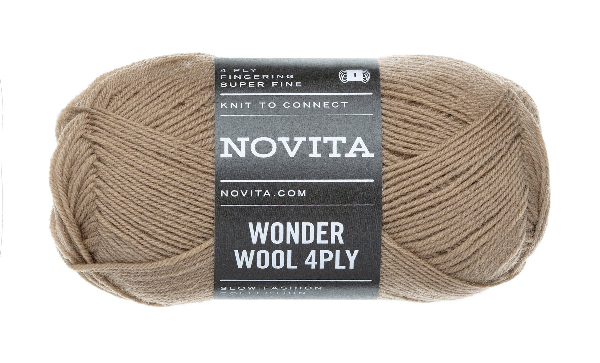 Novita Wonder Wool 4-ply in sandbank - naalddikte van 3 mm voor fijnere projecten