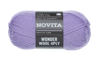 Novita Wonder Wool 4-ply in blueberry milk - opvolger van Novita Soft Merino 4-ply