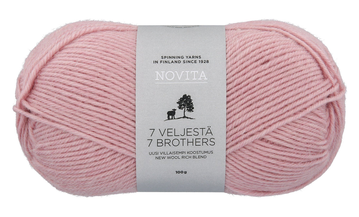 Novita 7 Veljestä kleur 053 berry porridge: bol wol