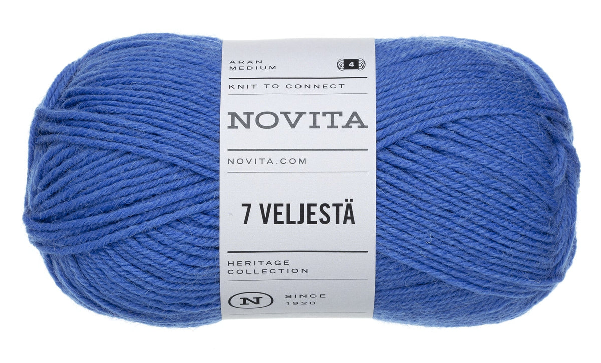 Novita 7 Veljestä kleur 136 lobelia: bol wol