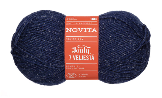 Novita 7 Veljestä Joulu kleur 1351 donkerblauw