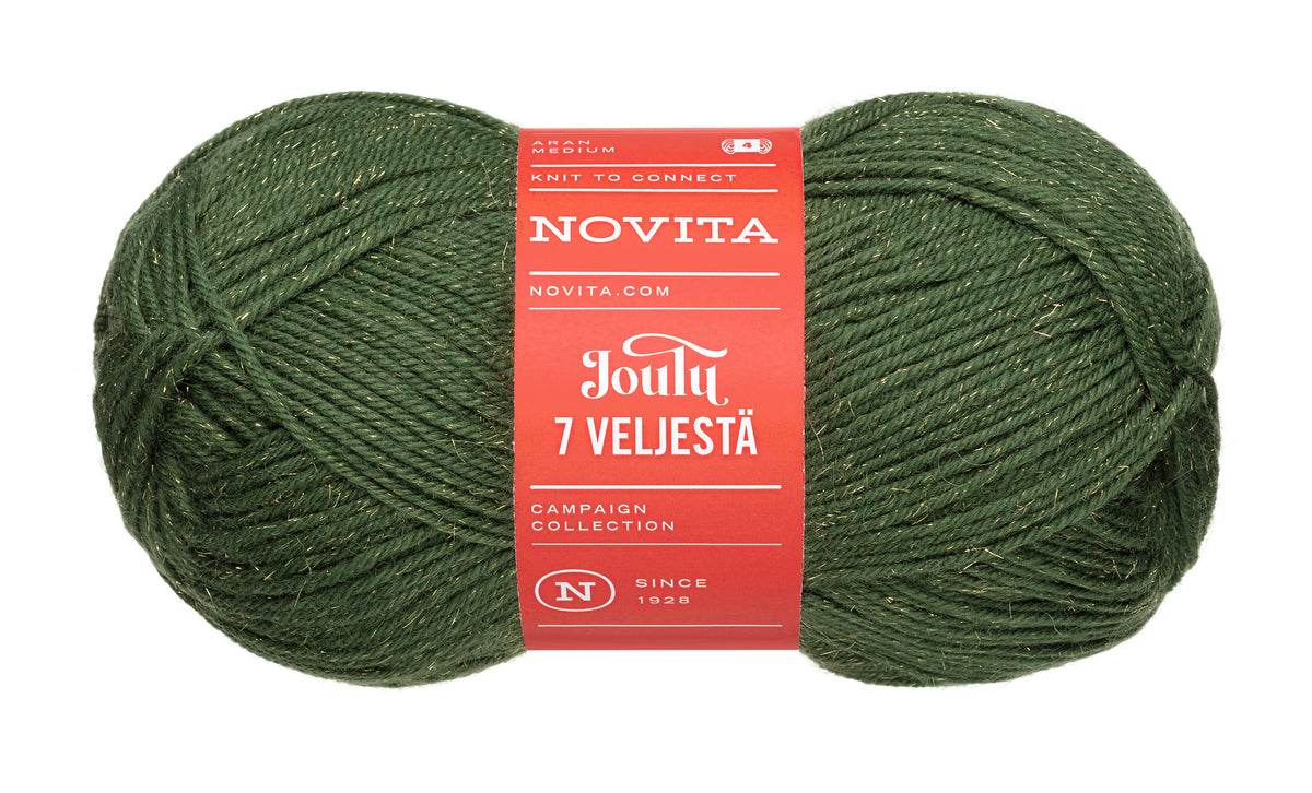 Novita 7 Veljestä Joulu kleur 3231 groen