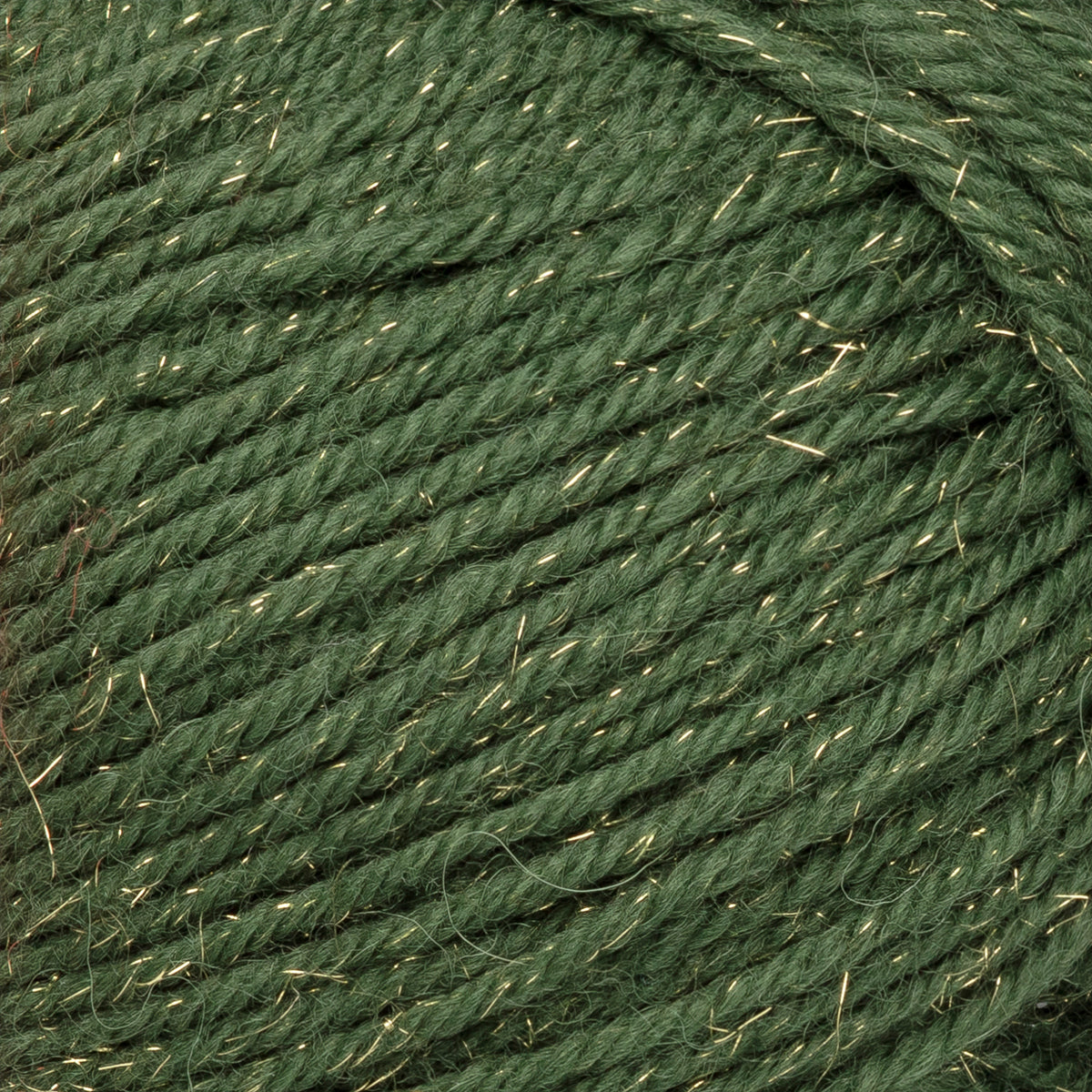 Novita 7 Veljestä Joulu kleur 3231 groen – detail met gouden glitter