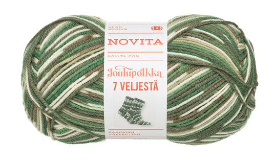 Novita 7 Veljestä Joulupolkka kleur 8601 o christmas tree