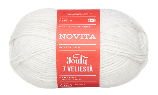Novita 7 Veljestä Joulu kleur 0141 wit