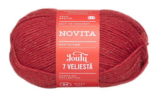 Novita 7 Veljestä Joulu kleur 5461 rood
