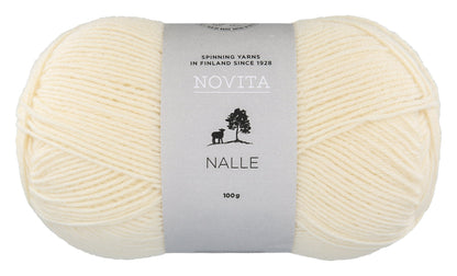 Novita Nalle kleur 010 gebroken wit: bol sokkenwol