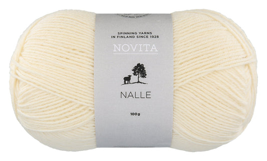 Novita Nalle kleur 010 gebroken wit: bol sokkenwol