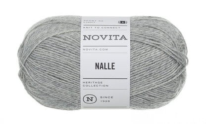 Novita Nalle kleur 043 steengrijs: bol sokkenwol
